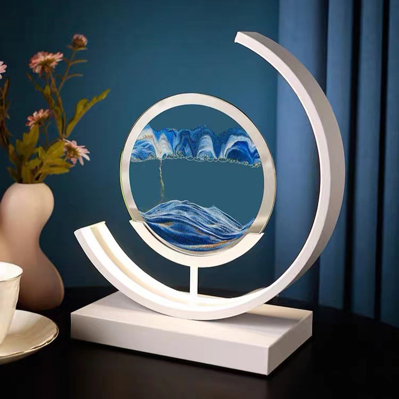 High-End Business Gifts Quicksand Painting 3D Living Room Decorations Lights Creative Lamp Led Lights