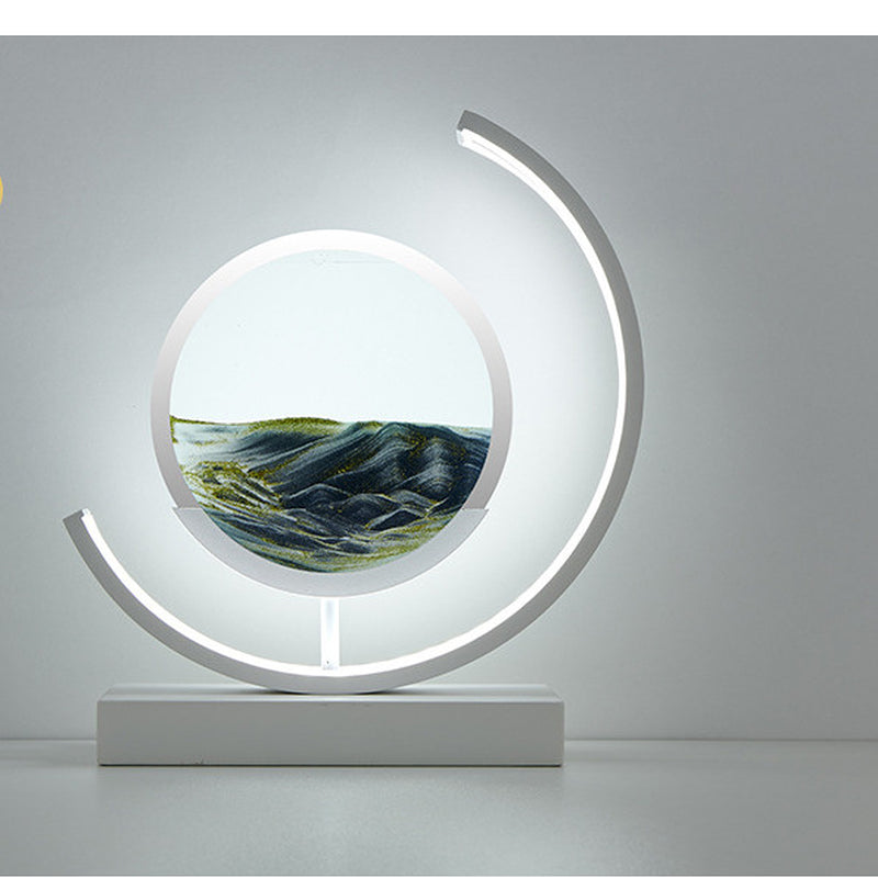 High-End Business Gifts Quicksand Painting 3D Living Room Decorations Lights Creative Lamp Led Lights