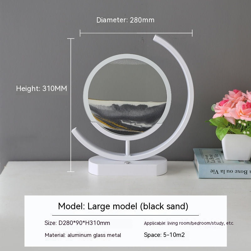 High-End Business Gifts Quicksand Painting 3D Living Room Decorations Lights Creative Lamp Led Lights