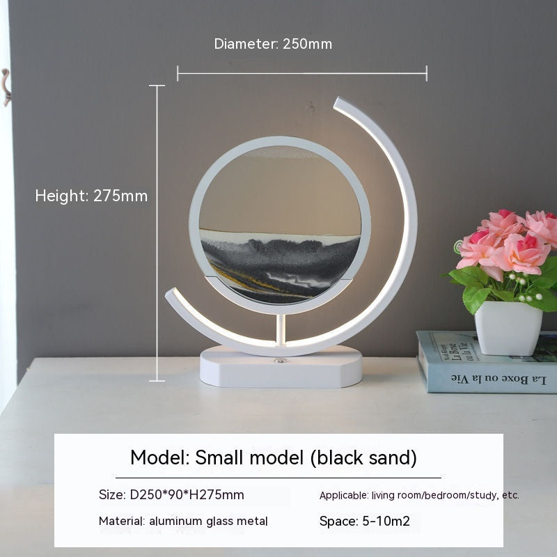 High-End Business Gifts Quicksand Painting 3D Living Room Decorations Lights Creative Lamp Led Lights