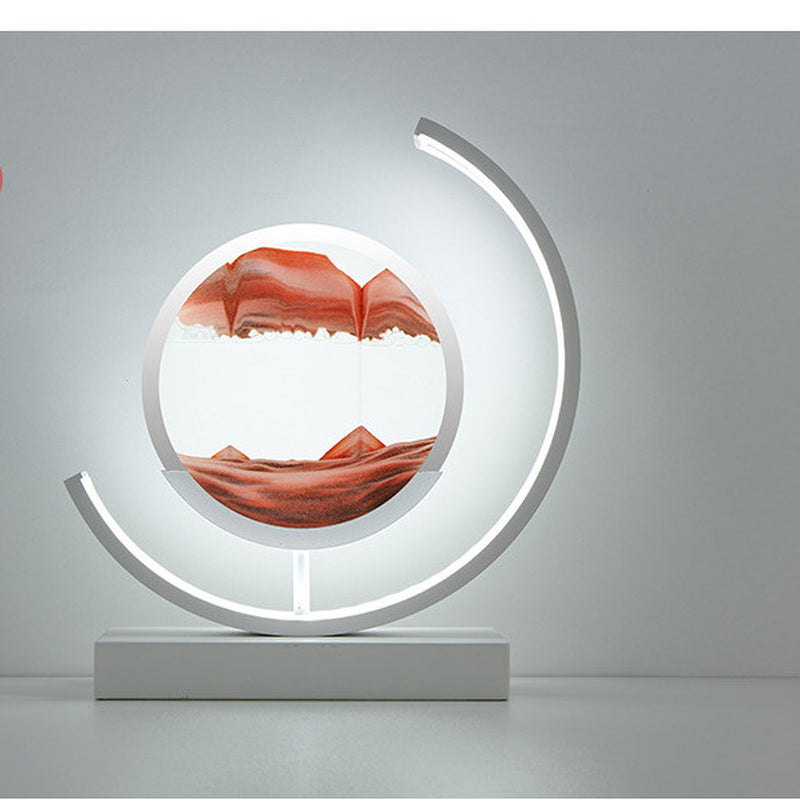 High-End Business Gifts Quicksand Painting 3D Living Room Decorations Lights Creative Lamp Led Lights