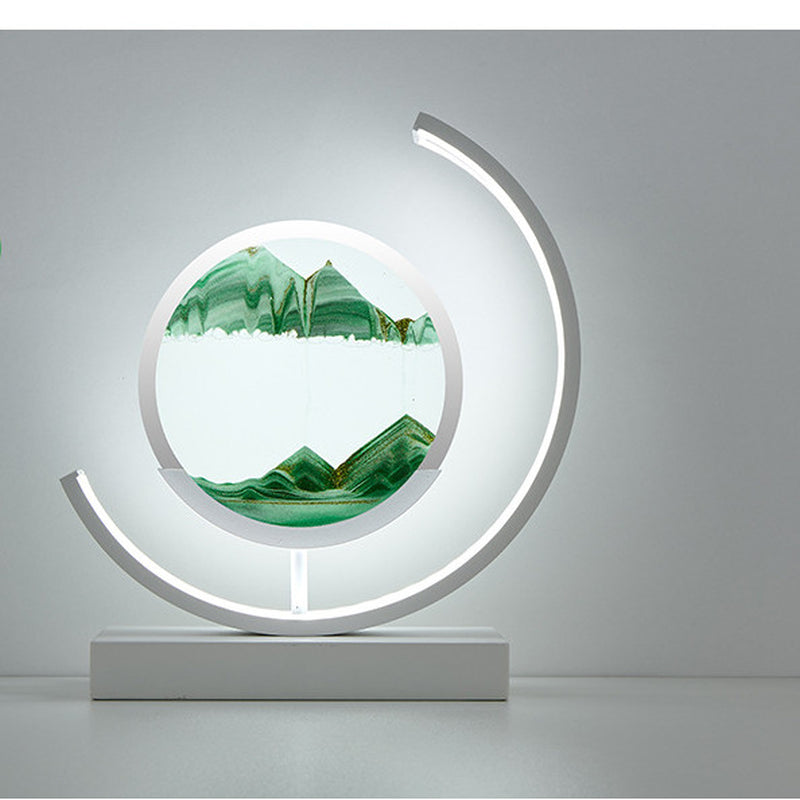 High-End Business Gifts Quicksand Painting 3D Living Room Decorations Lights Creative Lamp Led Lights