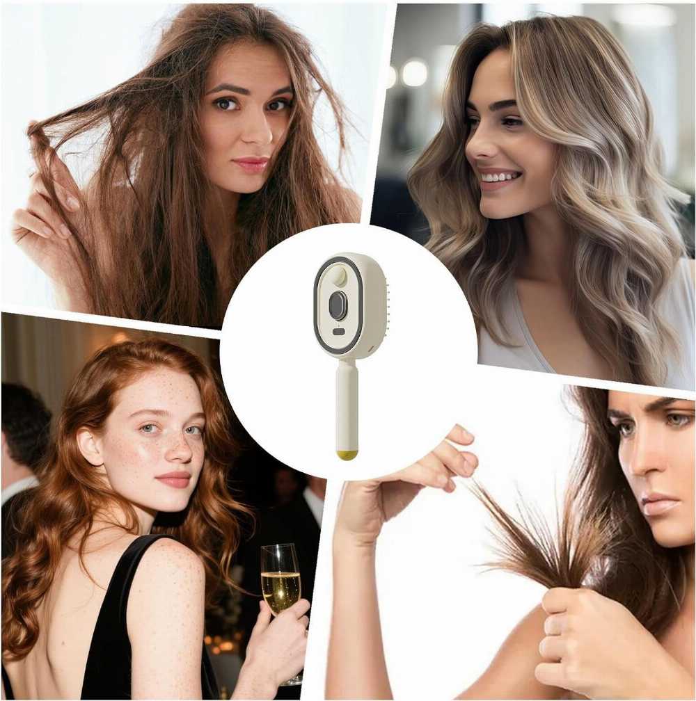 Steam Brush – Rechargeable Hair Detangler & Oil Infuser